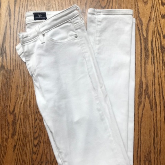 AG White Prima Mid-Rise Cigarette Jeans - Picture 2 of 2